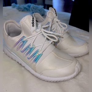 Adidas holographic white youth 2 shoes